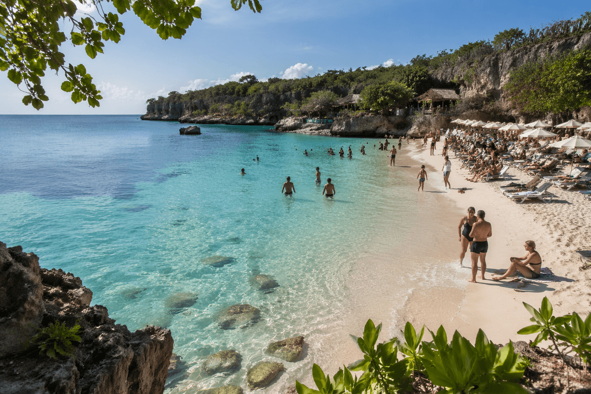 Calm coves for swimming and kids